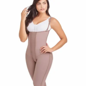 FAJA DE ALTA COMPRENSIÓN DE BROCHES CON MOLDEO DE PIERNAS Y ESPALDA