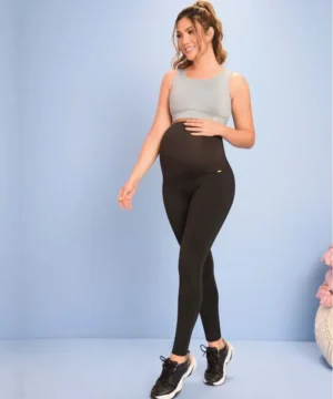 LEGGINGS MATERNOS CON CONTROL Y SOPORTE ABDOMINAL PARA EMBARAZO